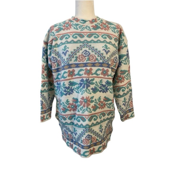 Dana Scott Vintage USA Cottage Core Acrylic Sweater - Picture 1 of 9